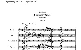 Miniatura de partitura