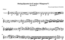 Miniatura di partitura