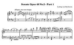 Miniatura de partitura