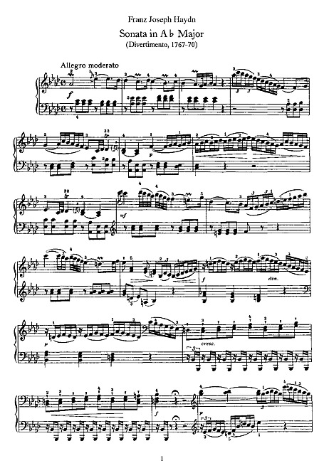 ピアノ Sonata No. 46 ピアノ - 楽譜 - カントリーアン, 無料楽譜