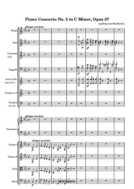 Miniatura de la partitura