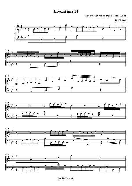 Miniatura de partitura