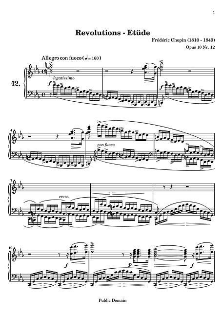 Miniatura de la partitura