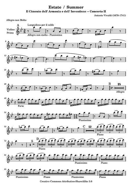 Miniatura de partitura