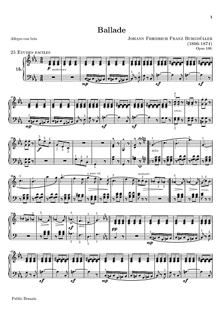 Miniatura di partitura
