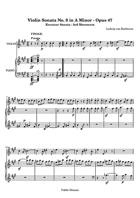 Miniatura di partitura
