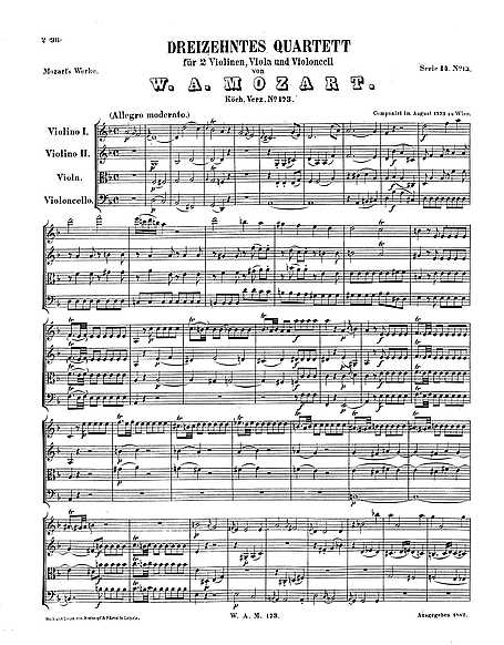 Miniatura di partitura