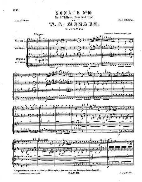 Miniatura di partitura