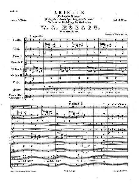 Miniatura de la partitura