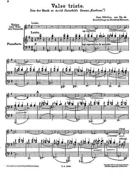Miniatura de la partitura