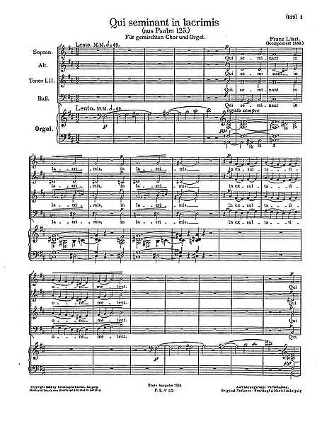 Miniatura de la partitura