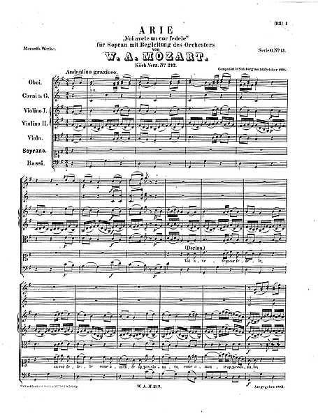 Miniatura de partitura