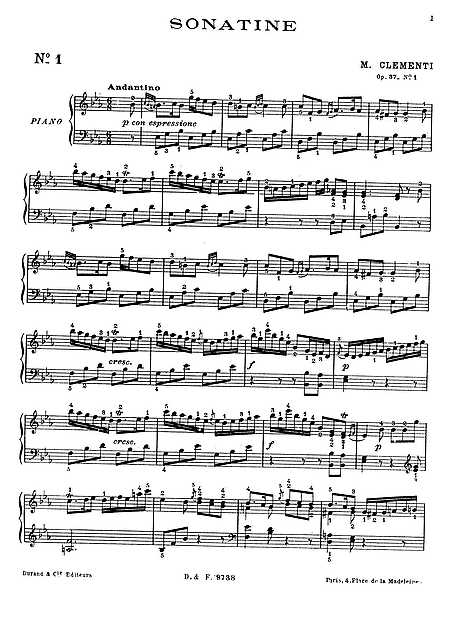 Miniatura de la partitura