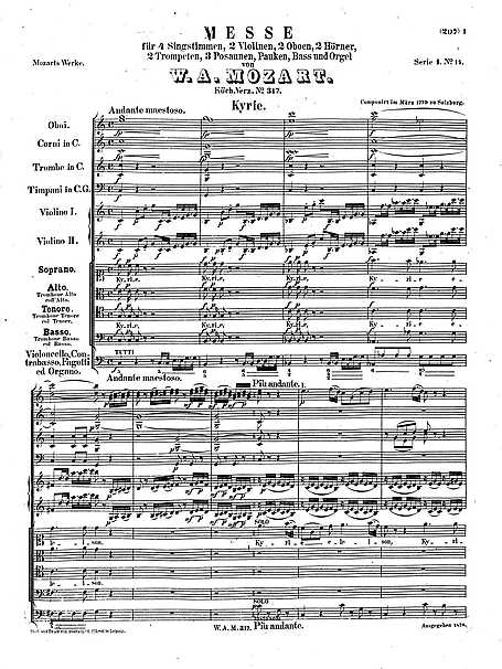 Miniatura di partitura