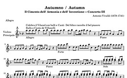 Miniatura de la partitura