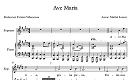 Ave Maria - Sheet music - Cantorion - Free sheet music, free scores