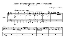 Miniatura de la partitura