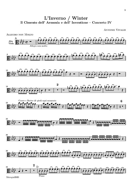 Miniatura de partitura