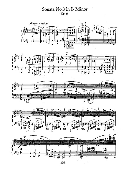 Piano Sonata No. 3 Piano - Sheet Music - Cantorion - Free Sheet Music ...