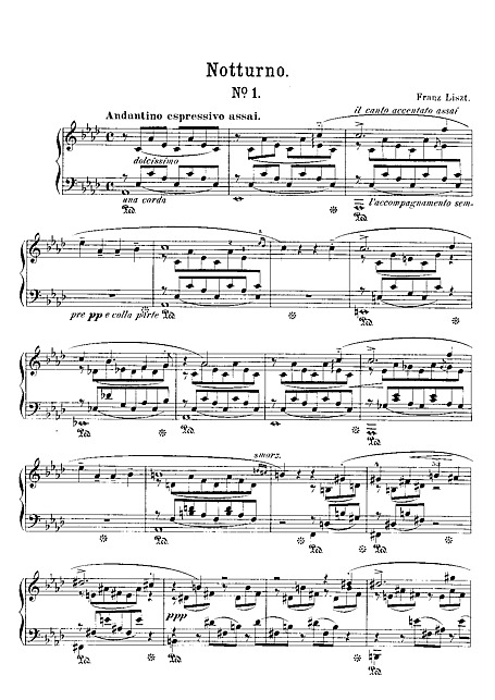 愛の夢 （Liebesträume） Full score - - 楽譜 - カントリーアン, 無料楽譜