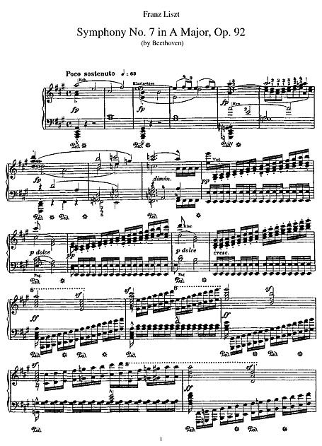 交響曲第7番 （Symphony No. 7） Piano reduction - ピアノ - 楽譜