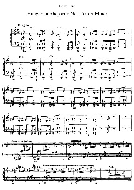 Miniatura di partitura