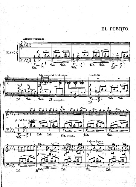 Iberia Book 1 No. 2 El puerto - Piano - Sheet music - Cantorion