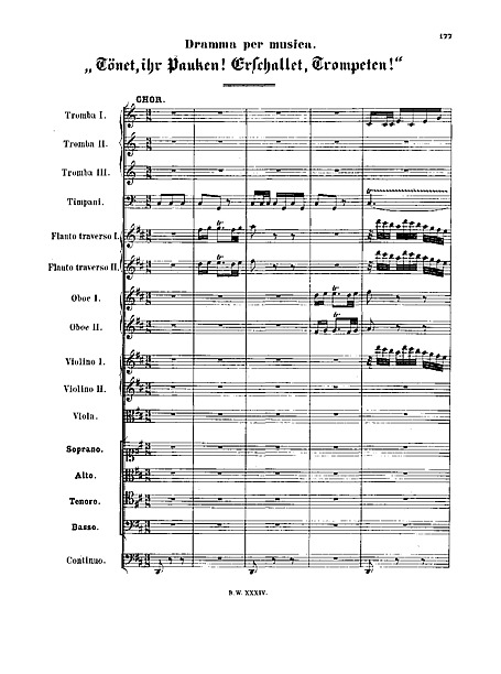 Cantata No. 214 Tönet, ihr Pauken! Erschallet, Trompeten