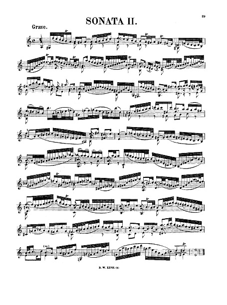 Sonata No. 2 Original version - ヴァイオリン - 楽譜 - カントリー