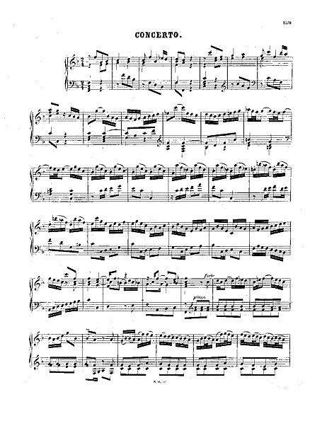 Italian Concerto ピアノ - 楽譜 - カントリーアン, 無料楽譜