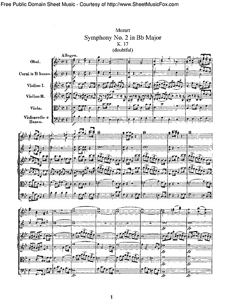 Symphony No. 2 Full Score - - Sheet music - Cantorion - Free sheet