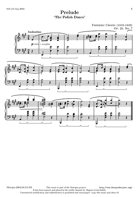 Prelude No. 7 Original version - ピアノ - 楽譜 - カントリーアン