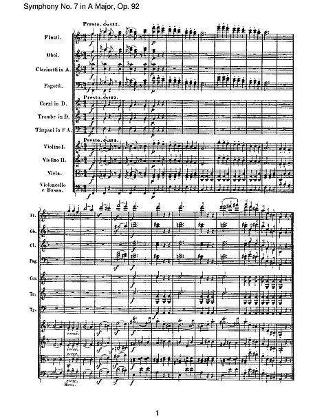 Miniatura de partitura