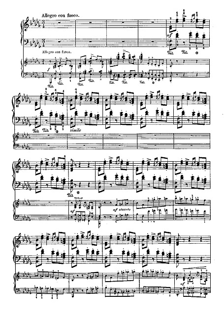 Piano Concerto No. 1 3rd movement (piano reduction) - Piano, Piano