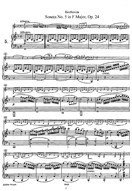 Miniatura de la partitura