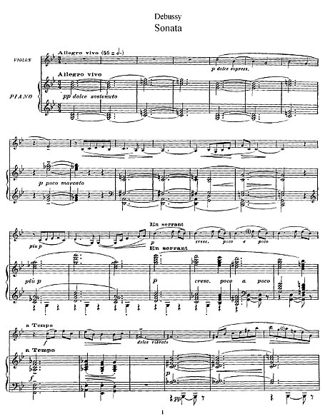Violin Sonata Piano - Sheet music - Cantorion - Free sheet music