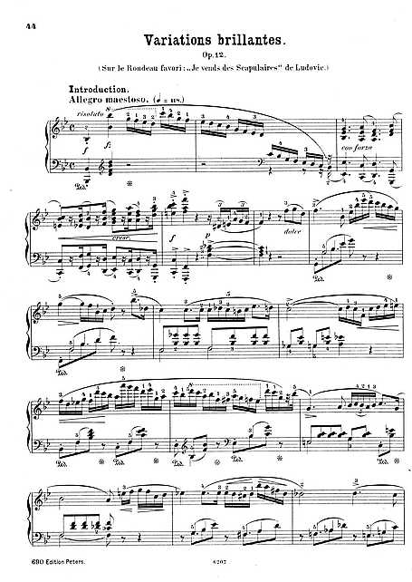 Miniatura de la partitura